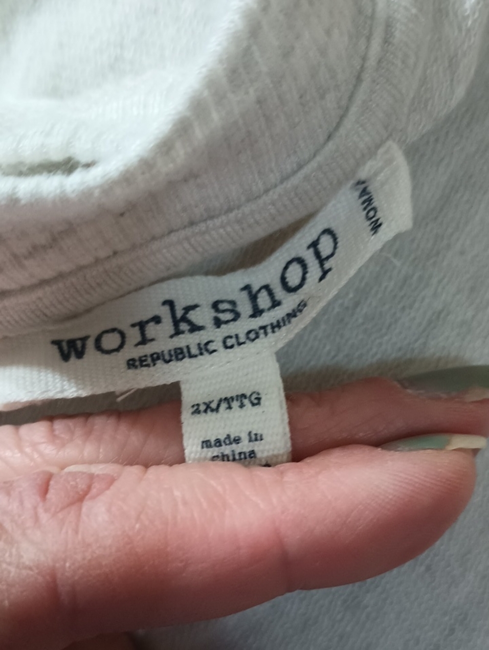 Workshop Republic Clothing White Women’s Top